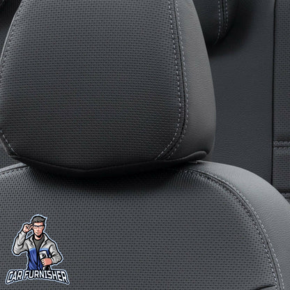Volvo FH Seat Cover New York Leather Design Black Leather