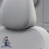 Thumbnail for Volvo V70 Seat Cover Original Jacquard Design Light Gray Jacquard Fabric