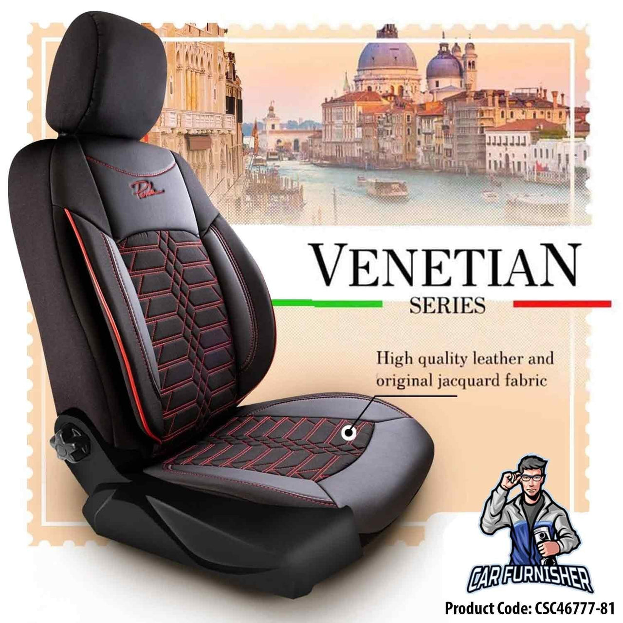 Hyundai S-Coupe Seat Covers Venetian Design