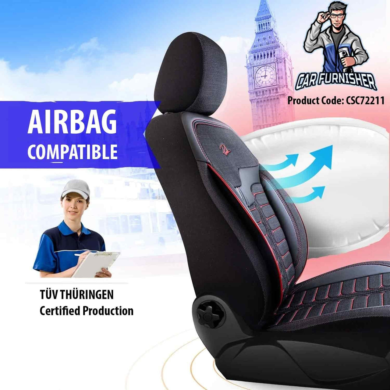 Audi A1 Seat Covers London Design