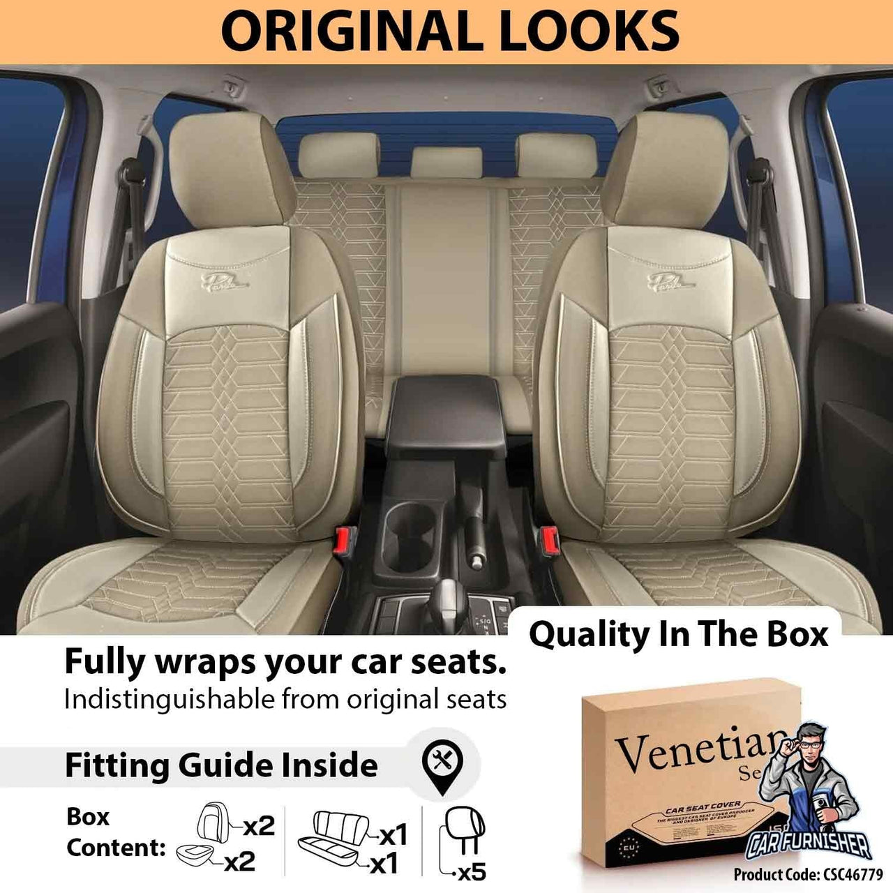 Hyundai Excel Seat Covers Venetian Design