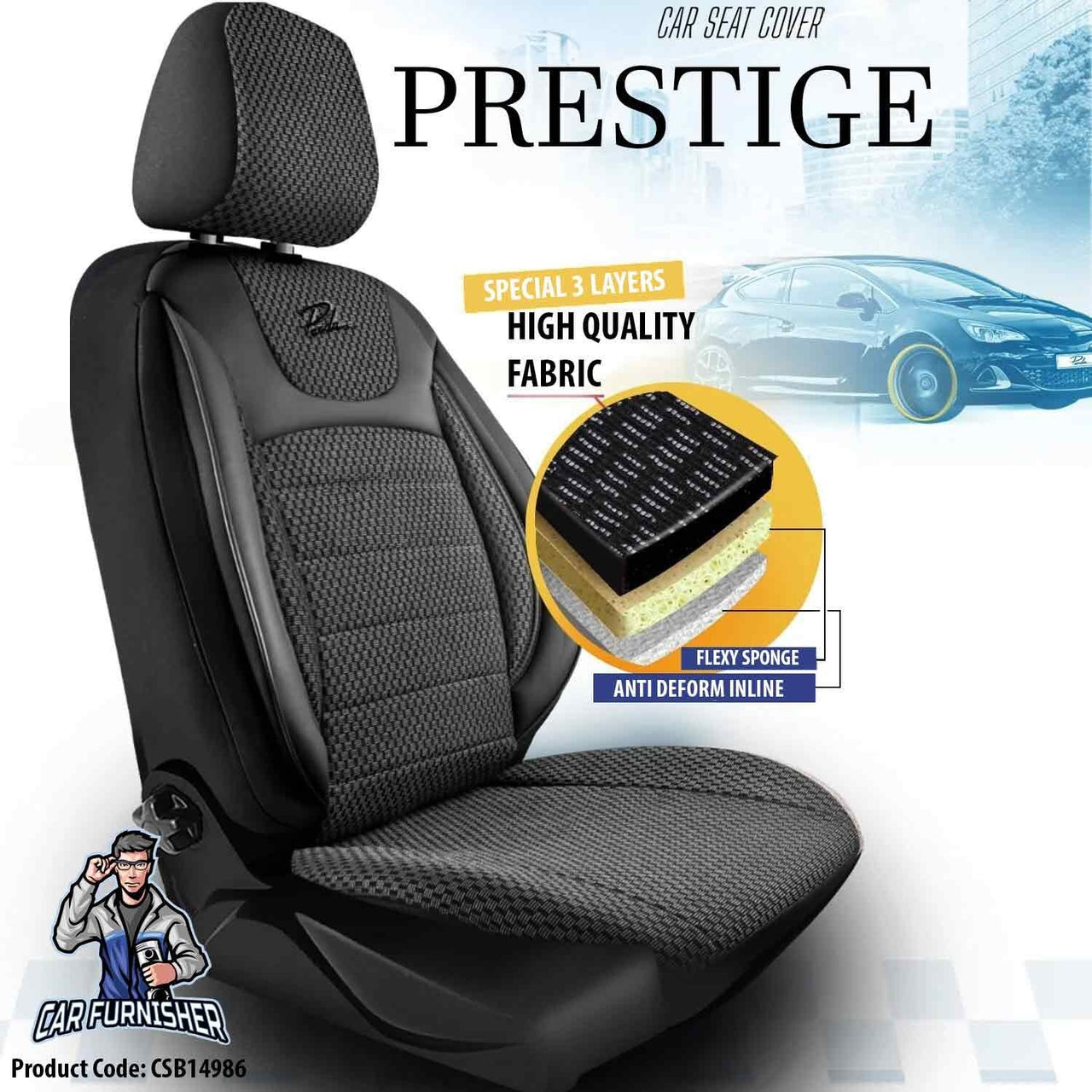 Hyundai Creta Seat Covers Prestige Design