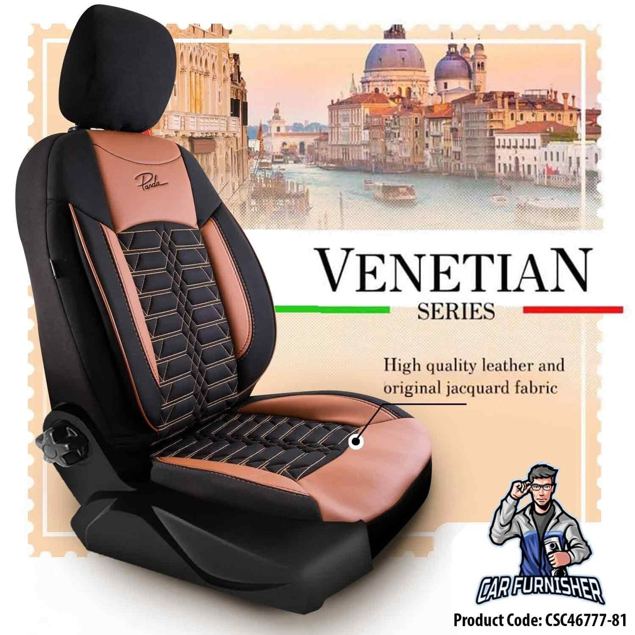 Hyundai Bayon Seat Covers Venetian Design