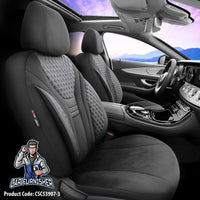 Thumbnail for Volkswagen Amarok Seat Covers Infinity Design Gray 5 Seats + Headrests (Full Set) Leather & Suede Fabric