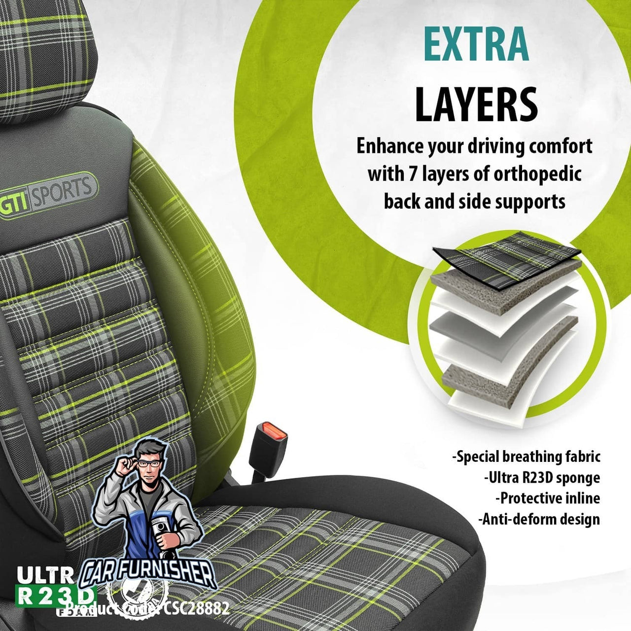 Nissan Navara Seat Covers GTI Sports Design