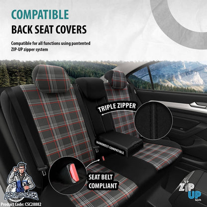 VW Polo GTI Car Seat Covers MK3/MK4/MK5/MK6 1995-2024 Special Series Red 5 Seats + Headrests (Full Set) Leather & Fabric