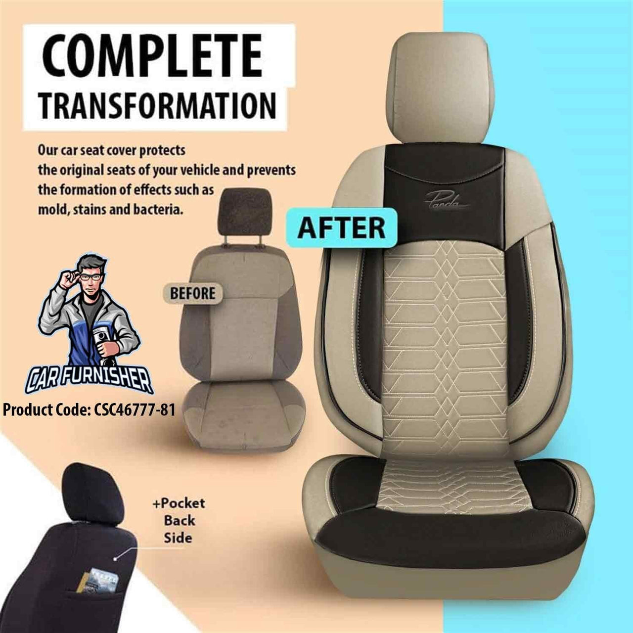 Hyundai Ioniq 6 Seat Covers Venetian Design