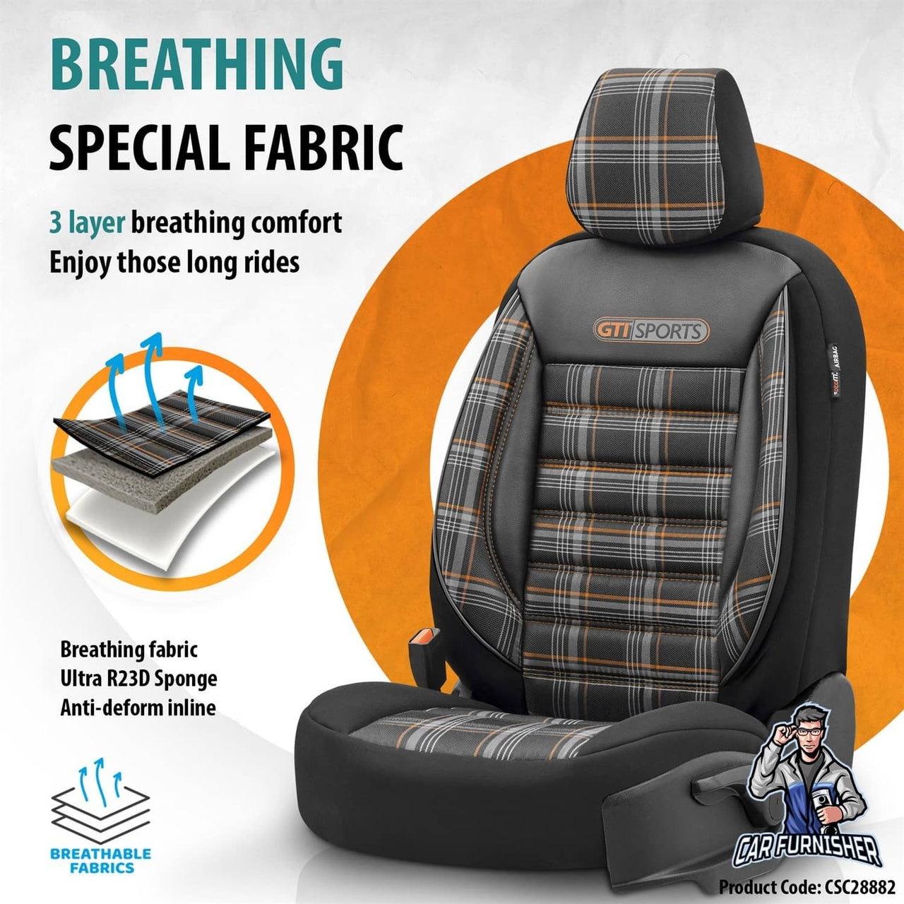 Nissan Navara Seat Covers GTI Sports Design