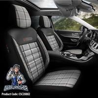 Thumbnail for VW Polo GTI Car Seat Covers MK3/MK4/MK5/MK6 1995-2024 Special Series Silver 5 Seats + Headrests (Full Set) Leather & Fabric