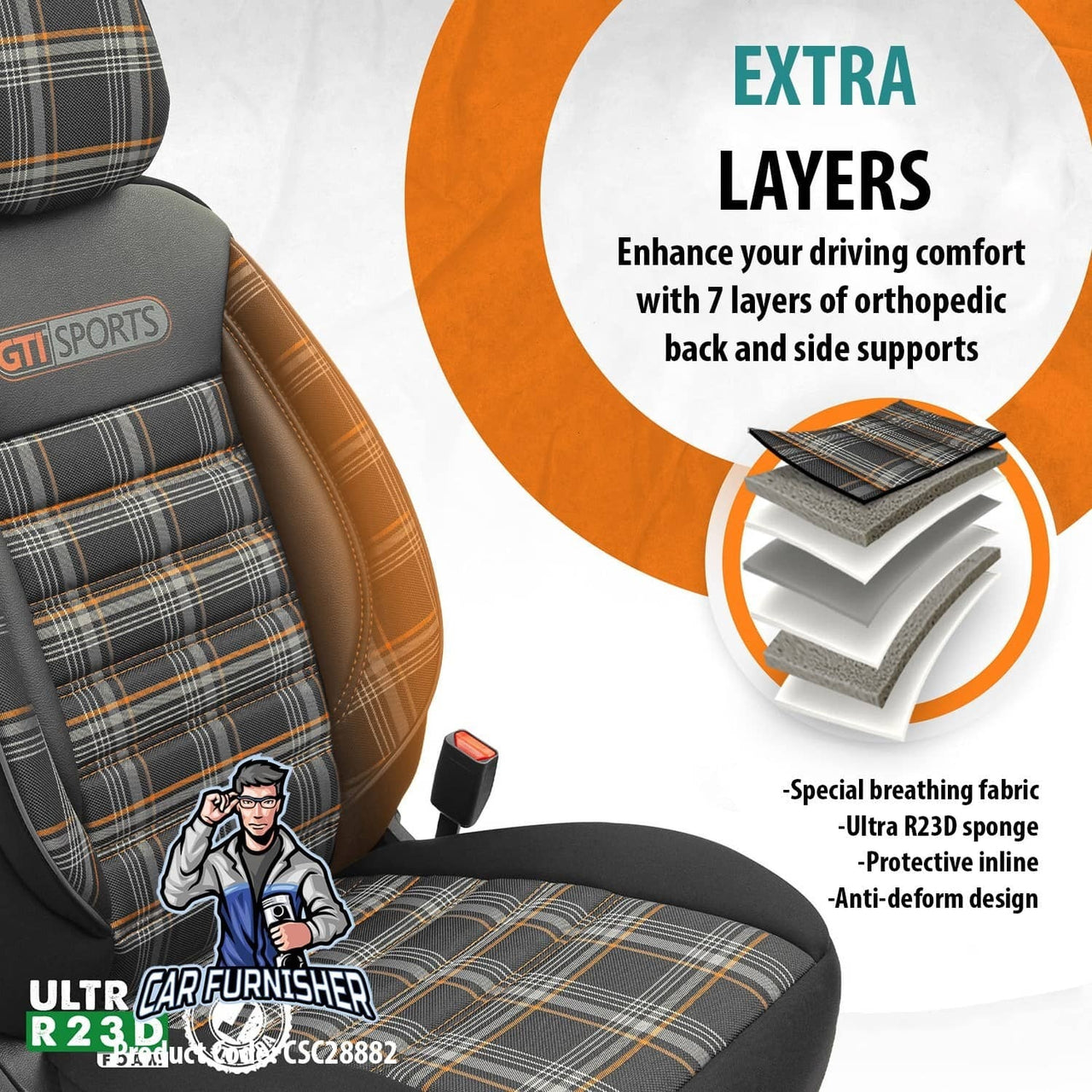 Nissan Navara Seat Covers GTI Sports Design