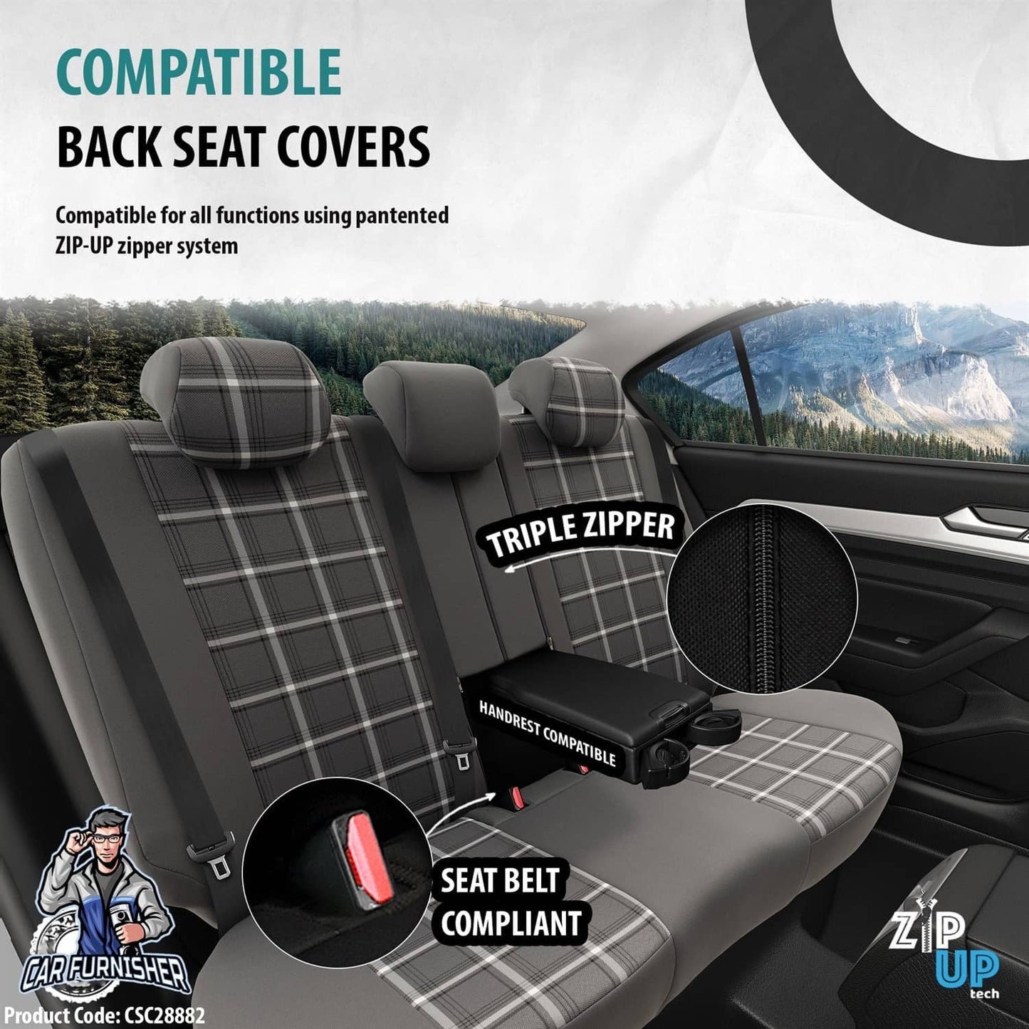 VW Polo GTI Car Seat Covers MK3/MK4/MK5/MK6 1995-2024 Special Series Gray 5 Seats + Headrests (Full Set) Leather & Fabric
