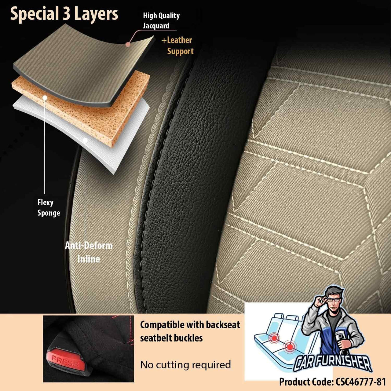 Fiat Stilo Seat Covers Venetian Design