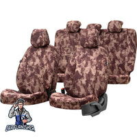Thumbnail for Audi Q3 Seat Cover Camouflage Waterproof Design Everest Camo Waterproof Fabric