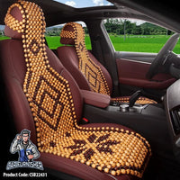 Thumbnail for Beaded Car Seat Cover Real Wood (5 Colors) Beige Style A Wood