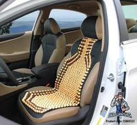 Thumbnail for Beaded Car Seat Cover Real Wood Beige Wood