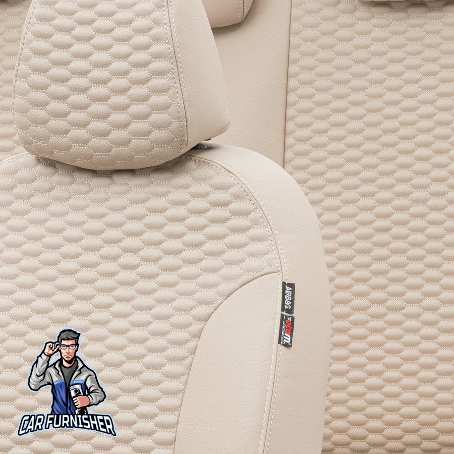 Bmw 1 Series Car Seat Cover 2004-2019 E87/F20 Custom Tokyo Design Beige Full Set (5 Seats + Handrest) Full Leather