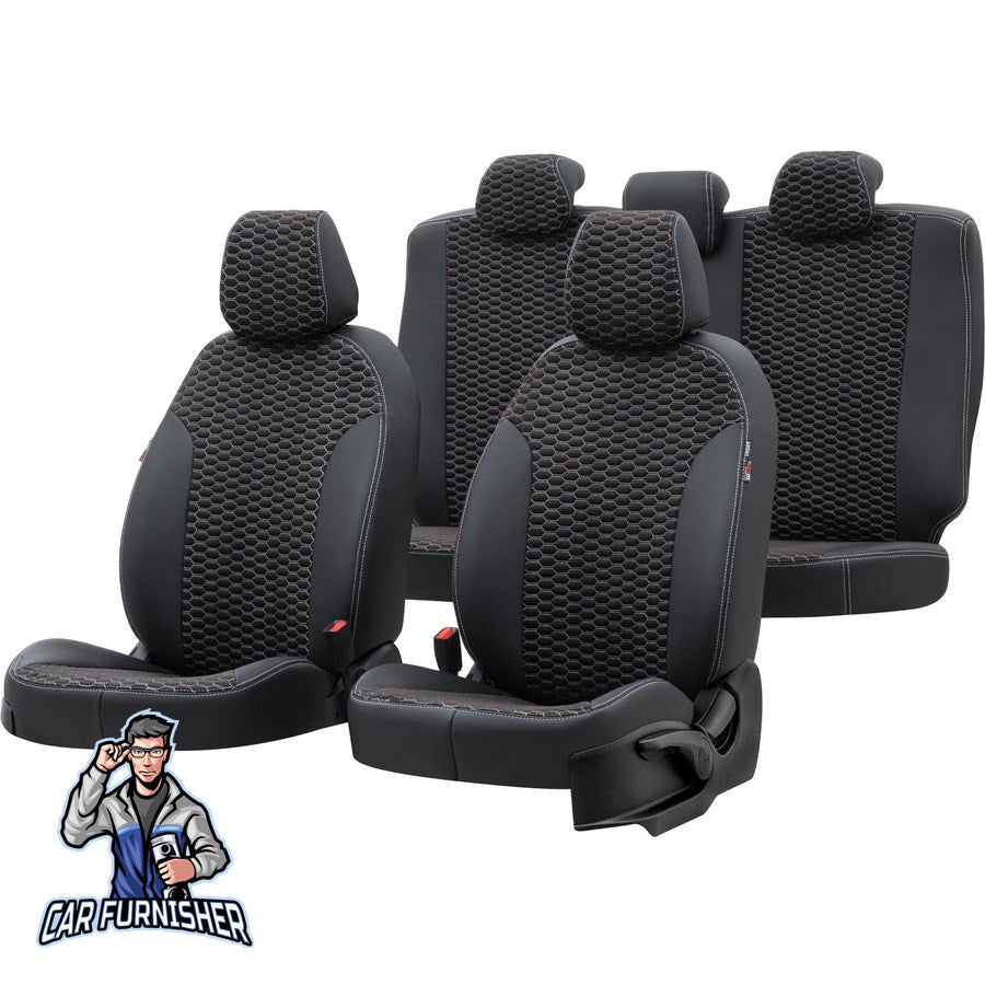 Bmw 3 Series Car Seat Cover 1990-2019 E36/E46/E90/F30 Tokyo Feather Dark Gray Full Set (5 Seats + Handrest) Leather & Foal Feather