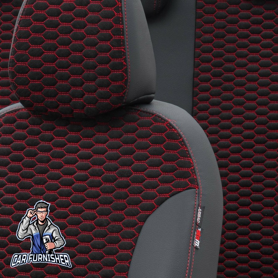 Bmw 3 Series Car Seat Cover 1990-2019 E36/E46/E90/F30 Tokyo Feather Red Full Set (5 Seats + Handrest) Leather & Foal Feather