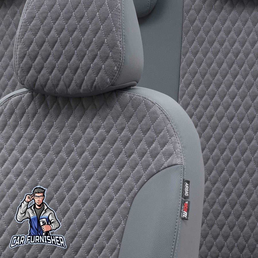 Bmw 5 Series Car Seat Cover 1996-2023 E39/E60/F10/G30 Amsterdam Feather Smoked Black Full Set (5 Seats + Handrest) Leather & Foal Feather