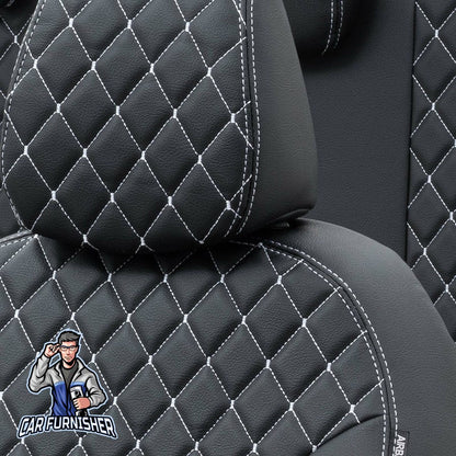 Bmw X1 Seat Cover Madrid Leather Design Dark Gray Leather