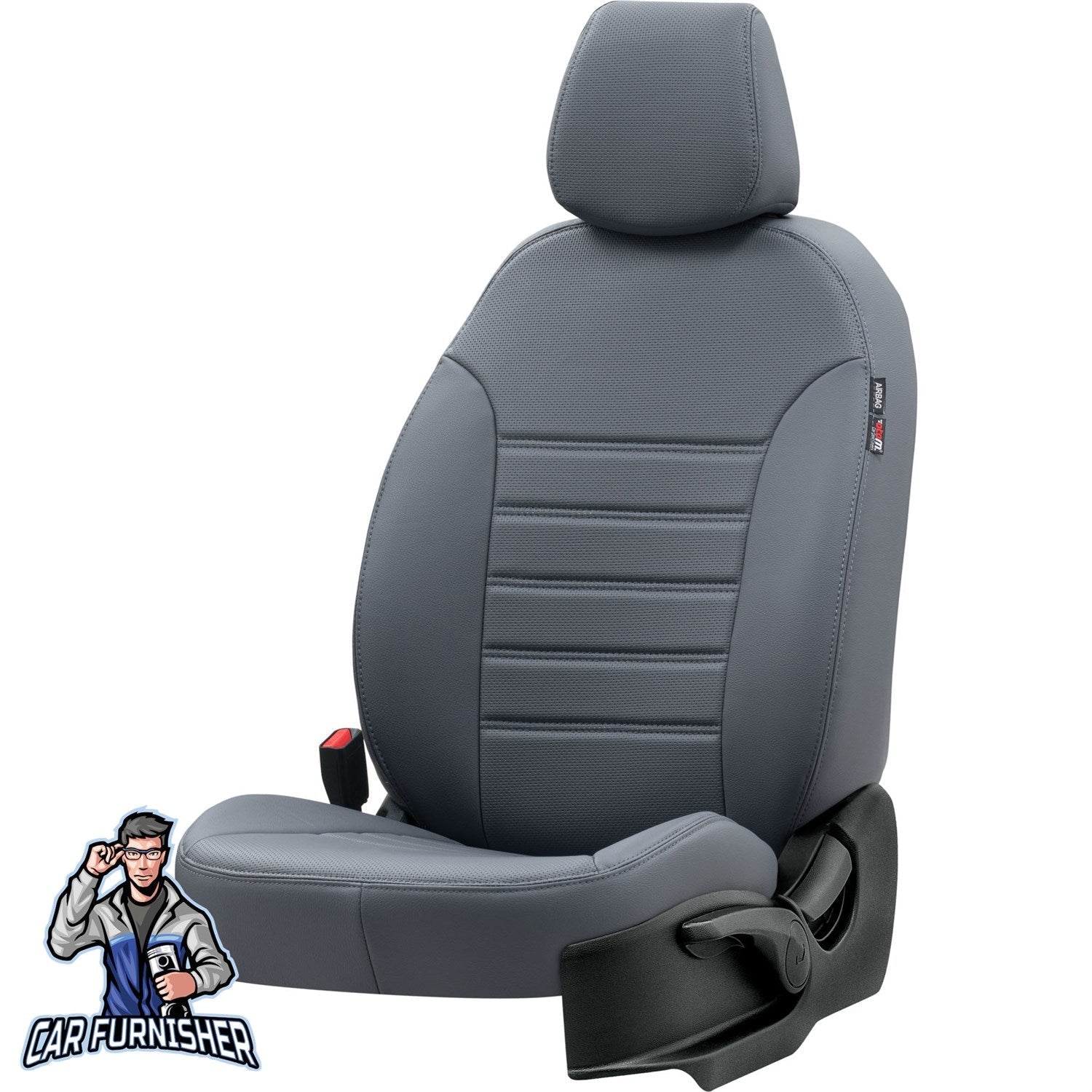 Bmw X1 Car Seat Cover 2009-2019 E84/F48 Custom New York Design Smoked Full Set (5 Seats + Handrest) Leather & Fabric