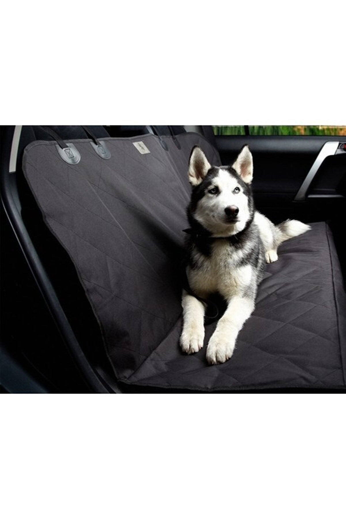 Car Seat Cover For Dogs & Pets For Back Seats Black Fabric
