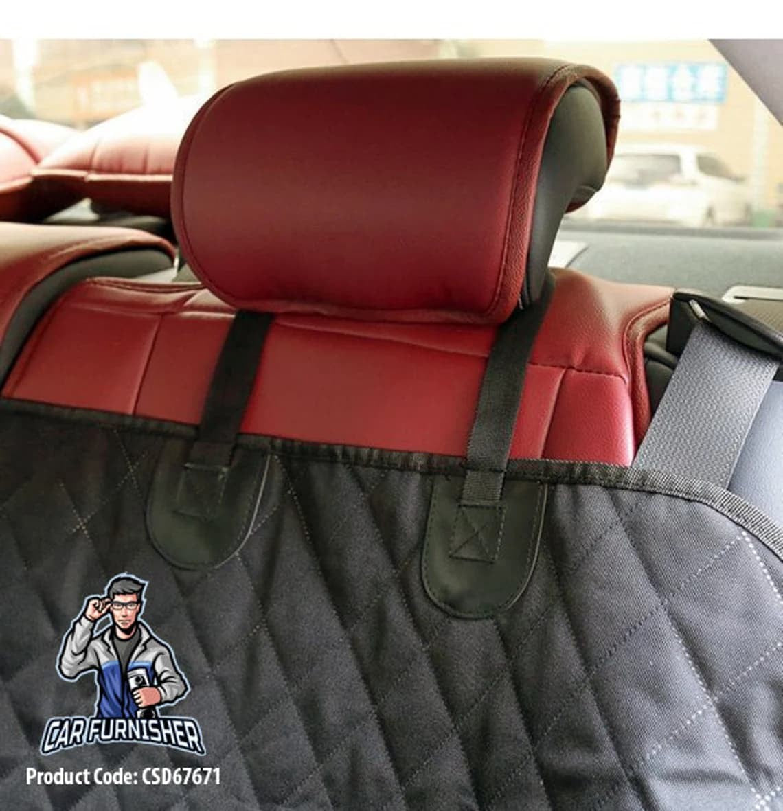 Car Seat Cover For Dogs & Pets For Back Seats