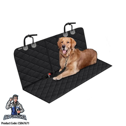 Car Seat Cover For Dogs & Pets For Back Seats Black Fabric