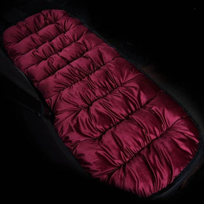 Car Seat Cushion (6 Colors) | Winter Pillow | Soft Wine Red Back Seat Piece Fabric