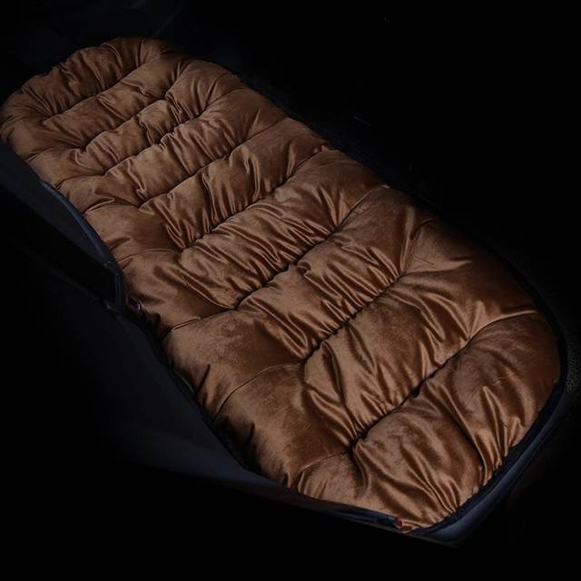 Car Seat Cushion (6 Colors) | Winter Pillow | Soft Brown Back Seat Piece Fabric