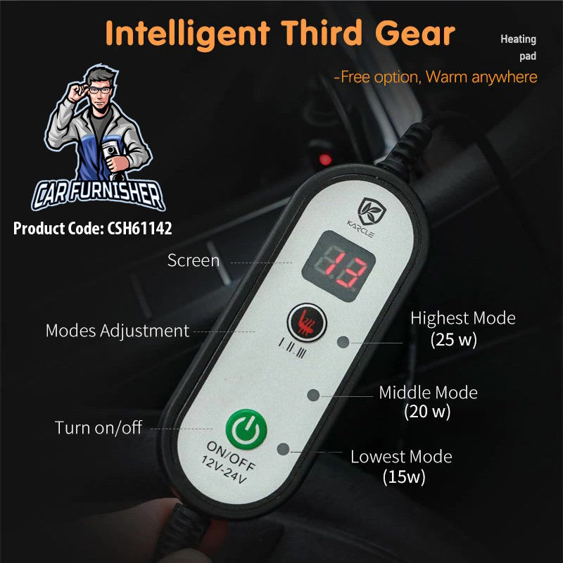 Car Seat Heater Car Seat Cover (3 Colors) Front Seat Set