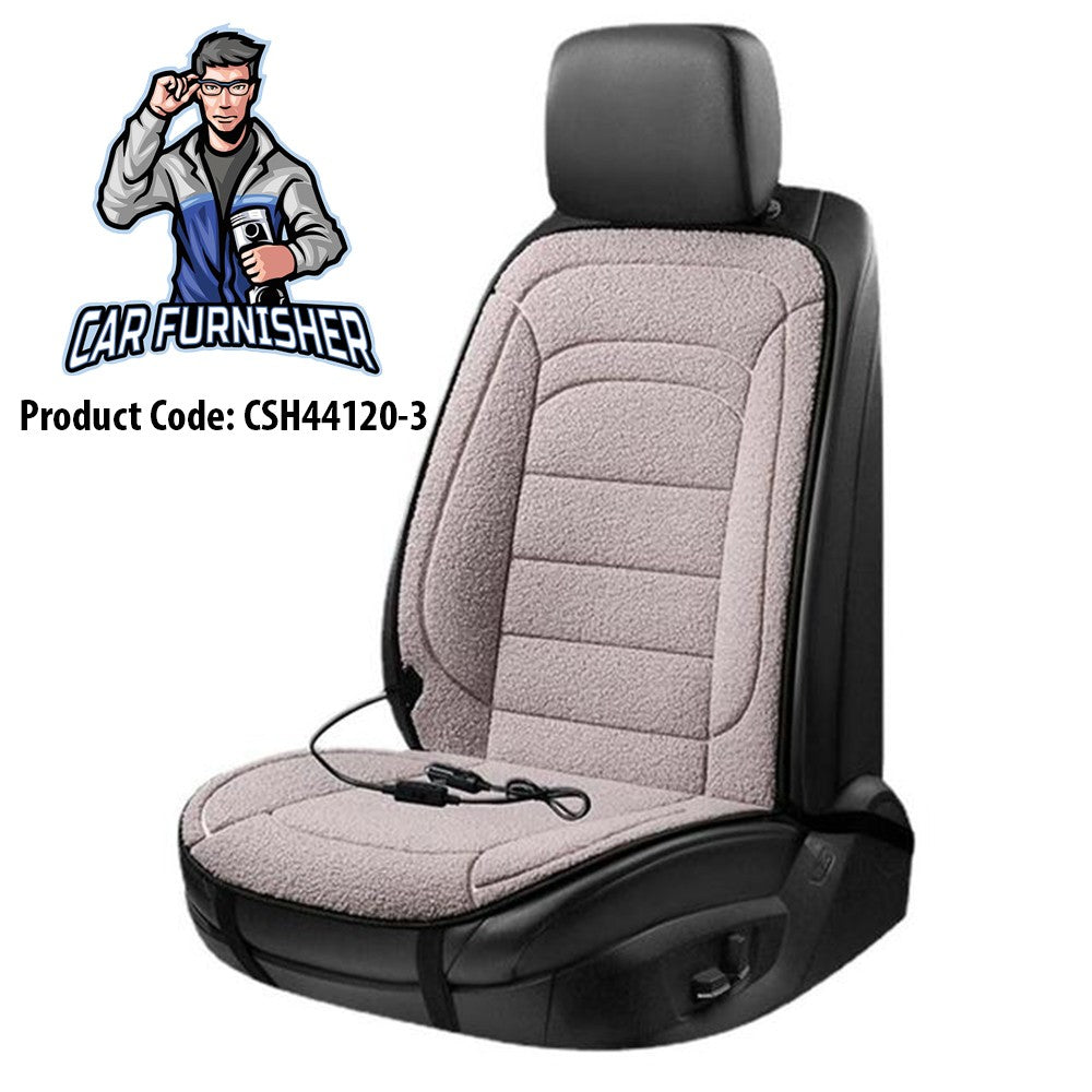 Car Seat Heater Car Seat Cover (3 Colors) Front Seat Set Cashmere Gray 1x Front Piece Fabric