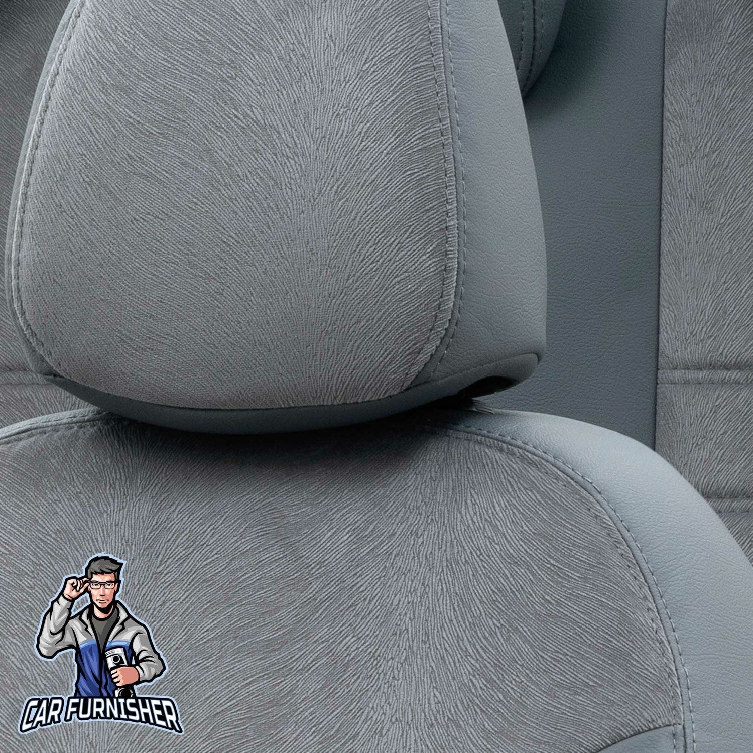 Chery Alia Car Seat Covers 2008-2011 London Design Smoked Full Set (5 Seats + Handrest) Leather & Fabric