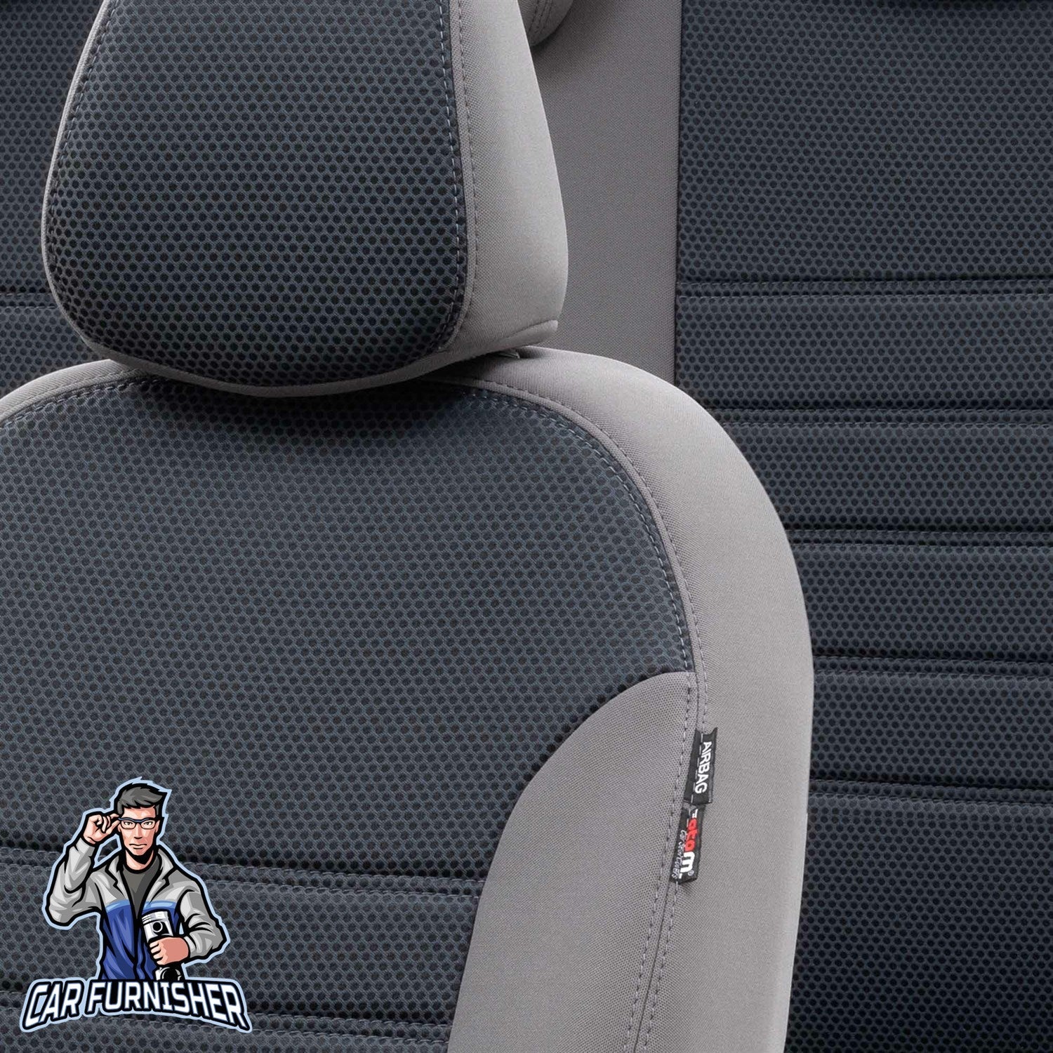 Chery Alia Car Seat Covers 2008-2011 Original Design Smoked Full Set (5 Seats + Handrest) Fabric