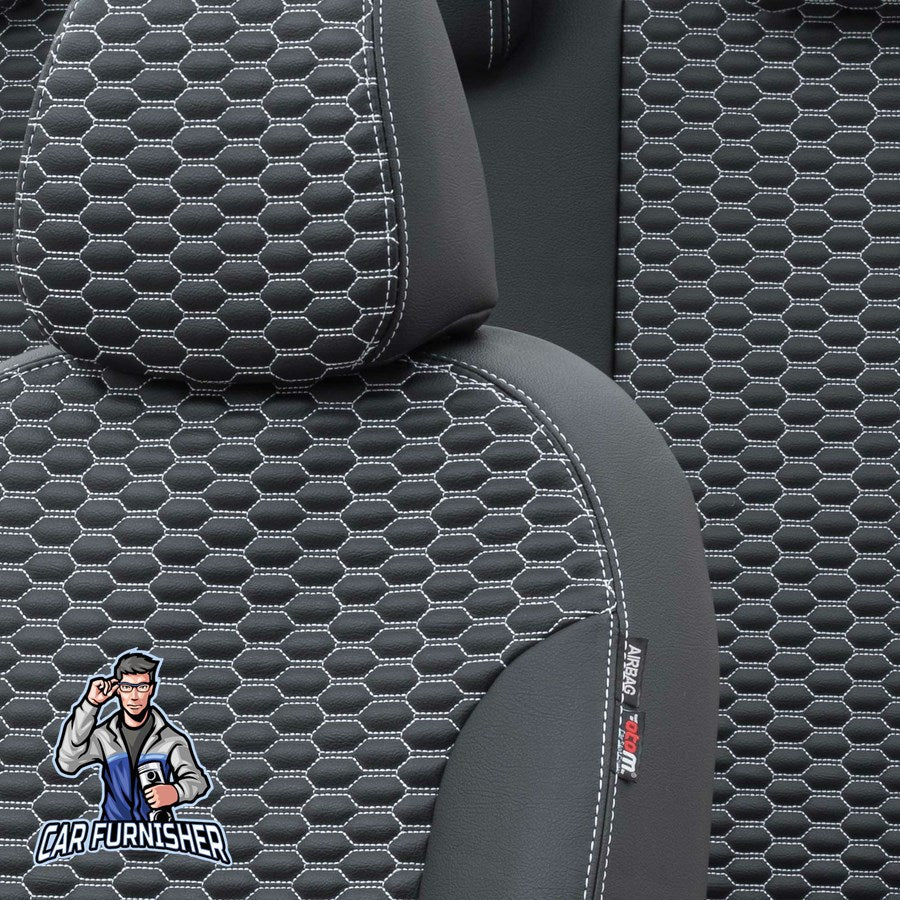 Chery Tiggo Car Seat Covers 2008-2011 Tokyo Design Dark Gray Full Set (5 Seats + Handrest) Full Leather