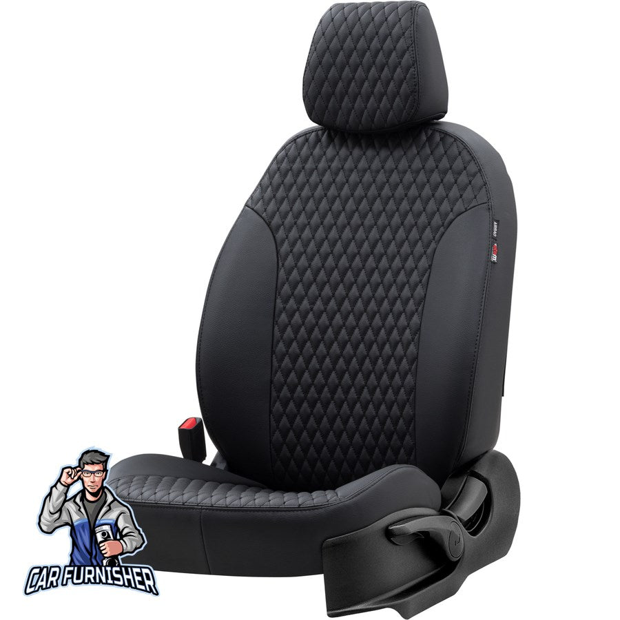 Chevrolet Aveo Seat Cover Amsterdam Leather Design Black Leather