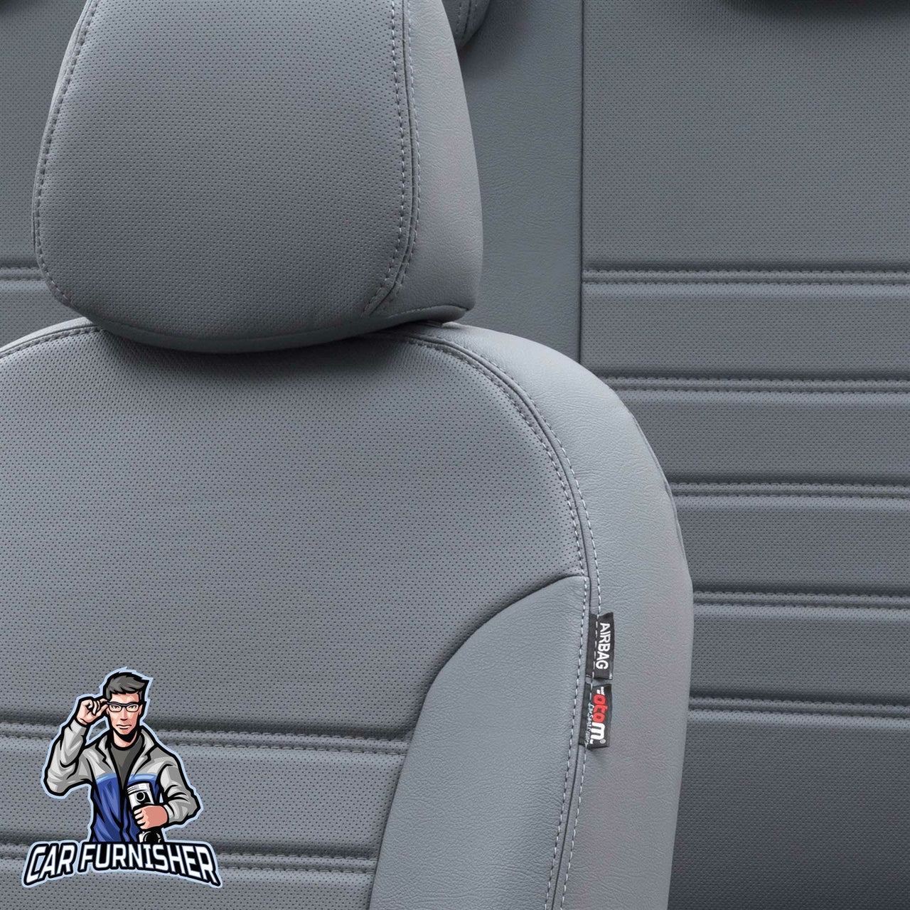 Chevrolet Captiva Seat Cover Istanbul Leather Design Smoked Leather
