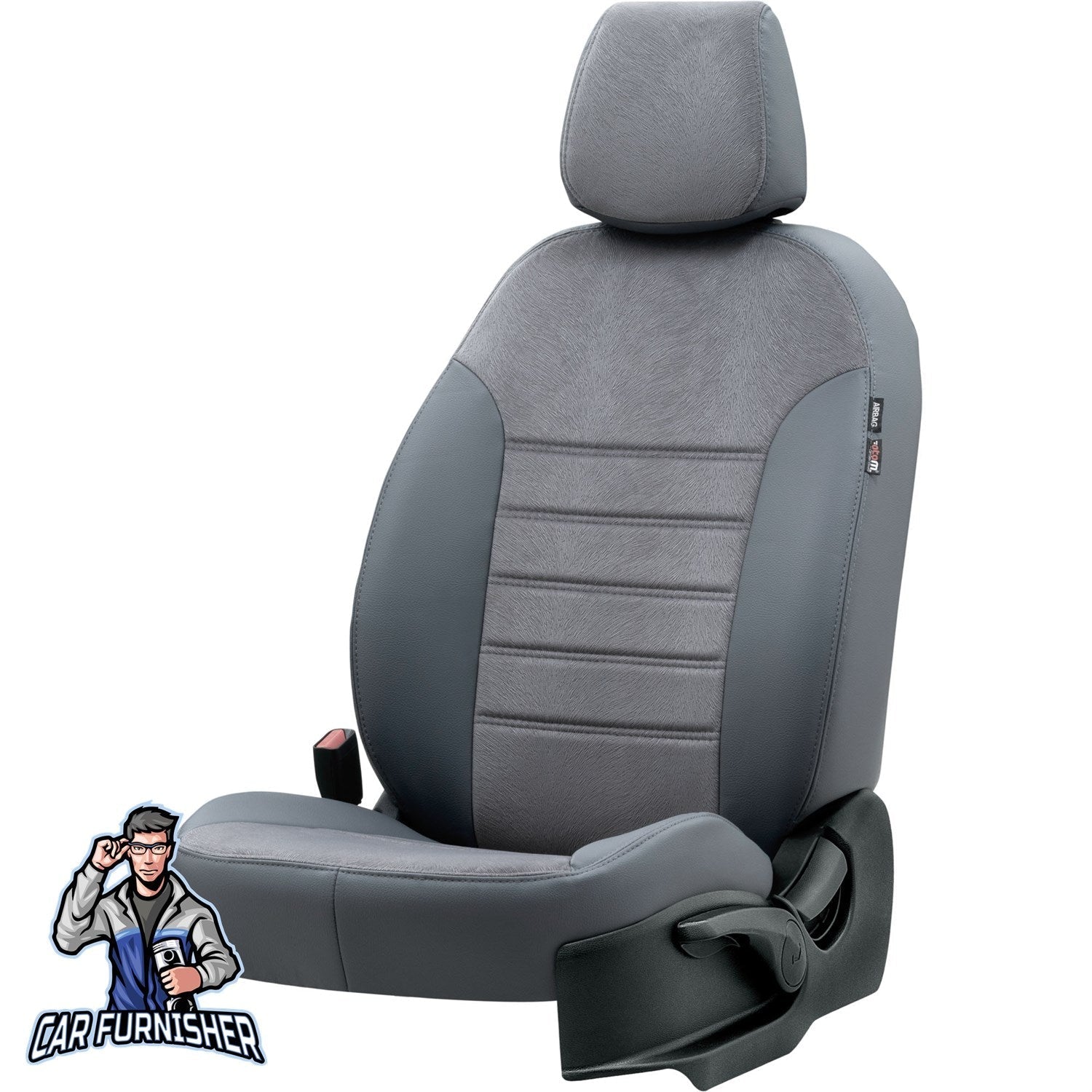 Chevrolet Captiva Car Seat Cover 2006-2011 LS/LT/LTX-Z London Smoked Full Set (5 Seats + Handrest) Leather & Fabric