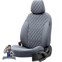 Thumbnail for Chevrolet Captiva Seat Cover Madrid Leather Design Smoked Leather