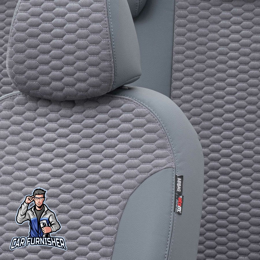 Chevrolet Rezzo Car Seat Covers 2004-2008 CDX/U100 Tokyo Feather Smoked Full Set (5 Seats + Handrest) Leather & Foal Feather
