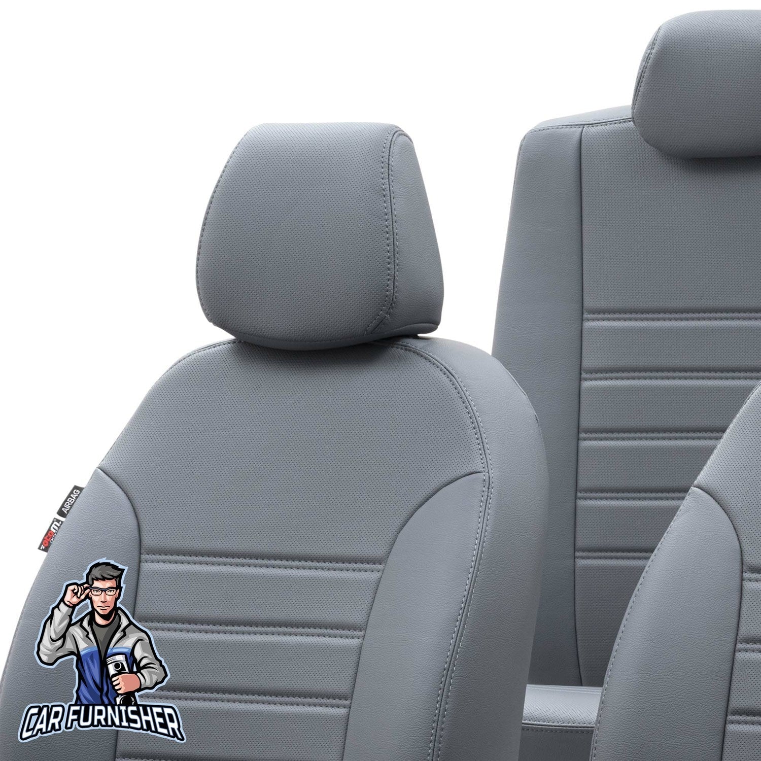 Chevrolet Tahoe Car Seat Covers 2007-2014 GMT/LS/LTZ Istanbul Smoked Full Set (5 Seats + Handrest) Leather & Fabric