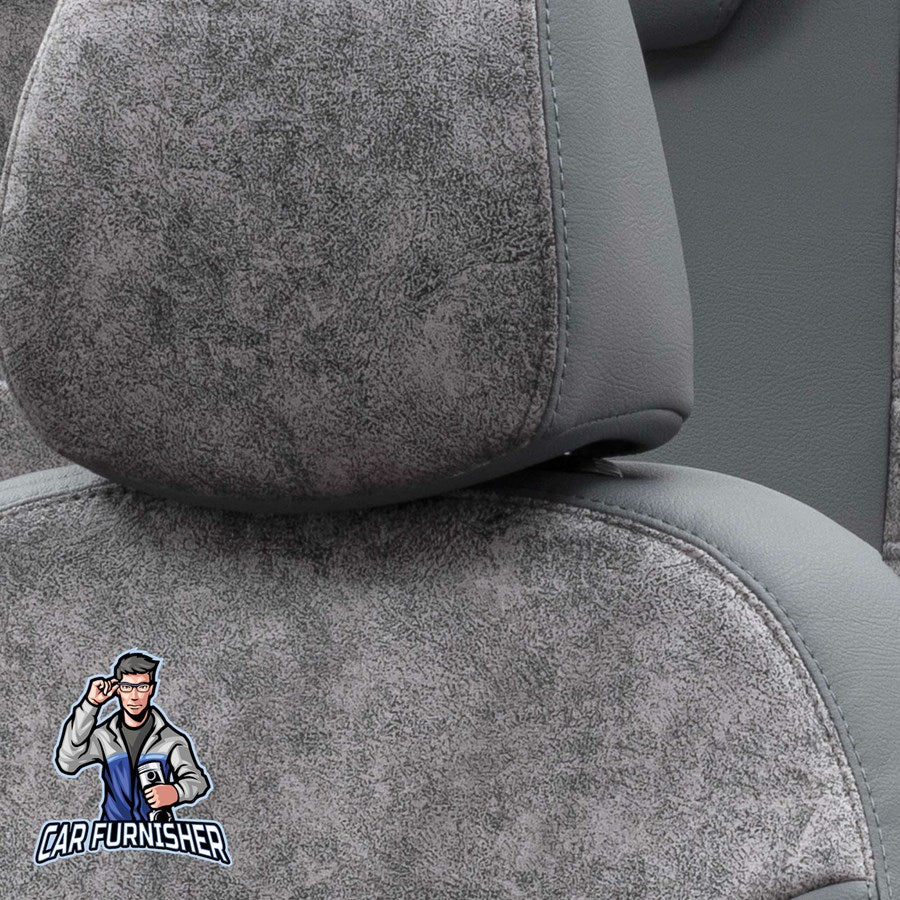 Citroen Jumper Car Seat Covers 2007-2018 Milano Design Smoked Leather & Fabric