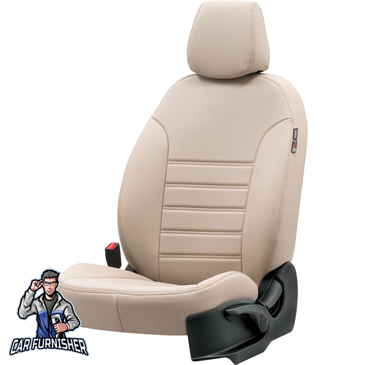Citroen Jumpy Car Seat Covers 2008-2023 MK1/MK2 Istanbul Design Beige Leather & Fabric