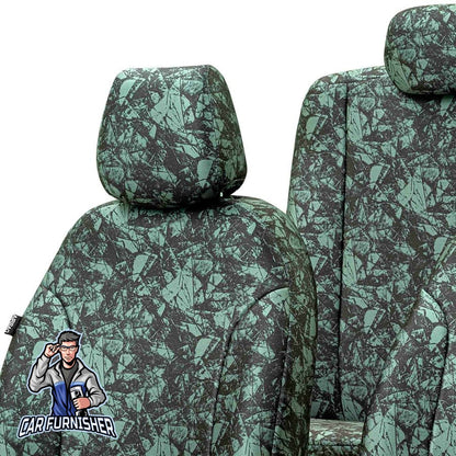 Dacia Dokker Seat Covers Camouflage Waterproof Design Fuji Camo Waterproof Fabric
