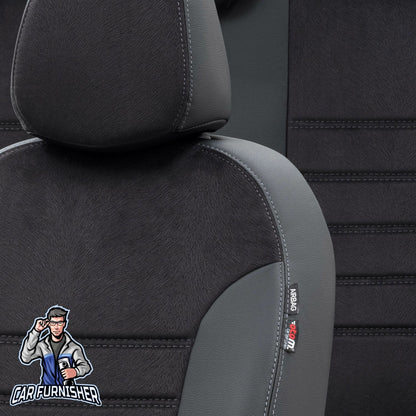 Daihatsu Materia Seat Covers London Foal Feather Design Black Leather & Foal Feather