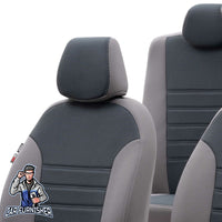 Thumbnail for Fiat Albea Seat Covers Original Jacquard Design Smoked Jacquard Fabric