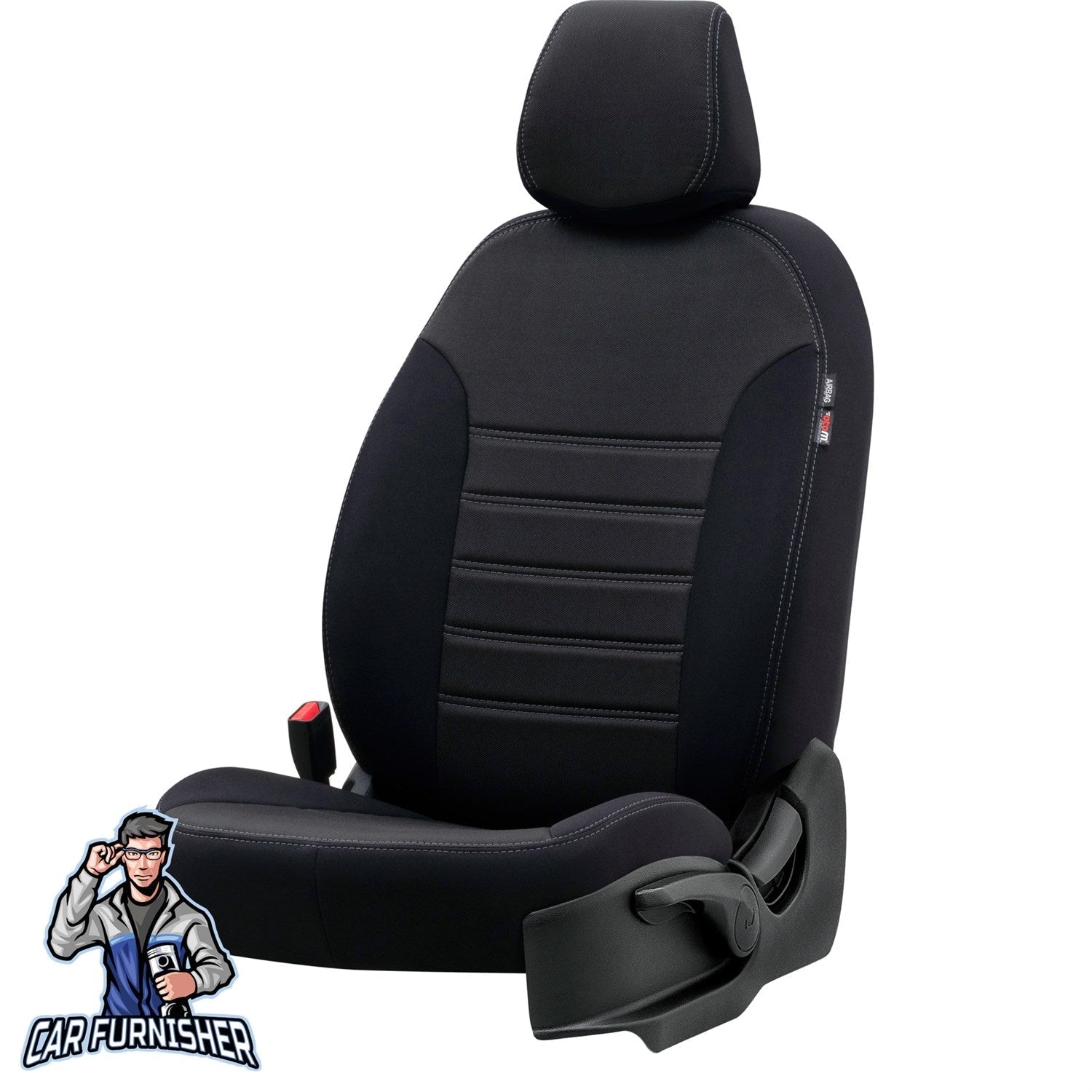 Fiat Fiorino Seat Covers Original Jacquard Design Black Jacquard Fabric