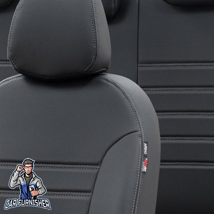 Fiat Panda Seat Covers New York Leather Design Black Leather