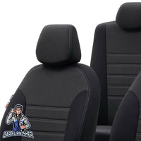 Thumbnail for Fiat Punto Seat Covers Original Jacquard Design Dark Gray Jacquard Fabric