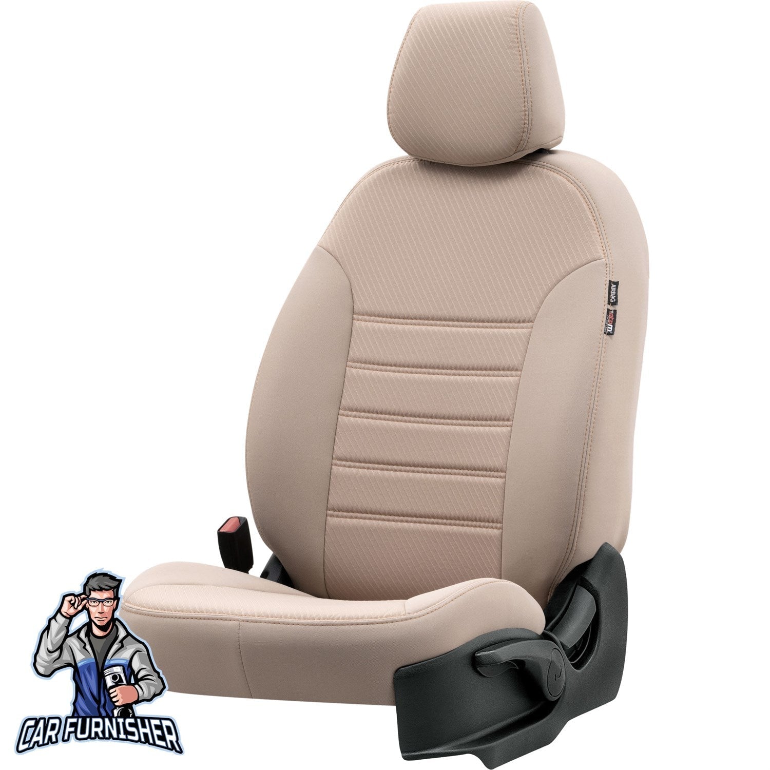 Fiat Stilo Seat Covers Original Jacquard Design Dark Beige Jacquard Fabric